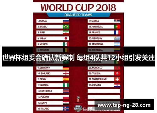 世界杯组委会确认新赛制 每组4队共12小组引发关注
